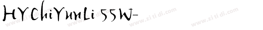 HYChiYunLi 55W字体转换